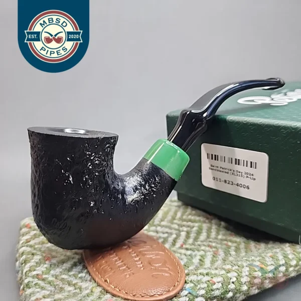 Peterson 2024 Saint Patrick's Day XL315, Sandblasted Calabash Briar Pipe, P-Lip [SOLD OUT]
