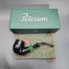Peterson 2024 Saint Patrick's Day 307, Ebony Bent Billiard Briar Pipe, P-Lip - Image 3