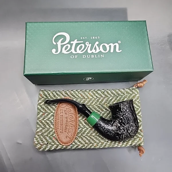 Peterson 2024 Saint Patrick's Day XL315, Sandblasted Calabash Briar Pipe, P-Lip [SOLD OUT] - Image 3