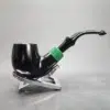 Peterson 2024 Saint Patrick's Day 307, Ebony Bent Billiard Briar Pipe, P-Lip - Image 4