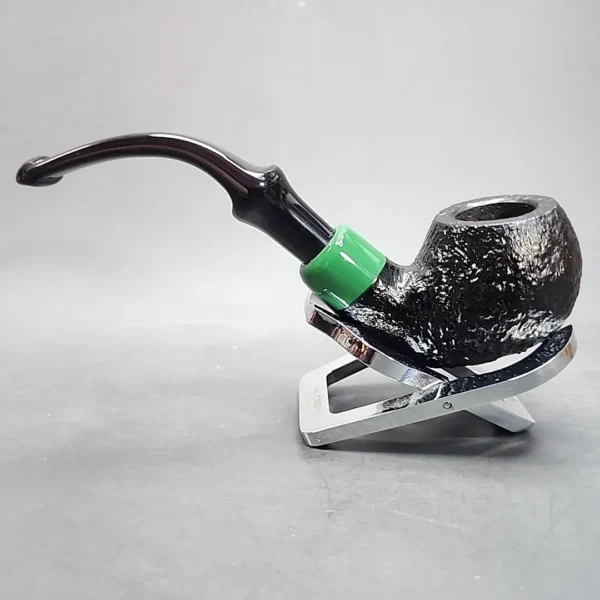 Peterson 2024 Saint Patrick's Day 303, Sandblasted Bent Apple Briar Pipe, P-Lip [SOLD OUT] - Image 8