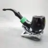 Peterson 2024 Saint Patrick's Day 307, Ebony Bent Billiard Briar Pipe, P-Lip - Image 9