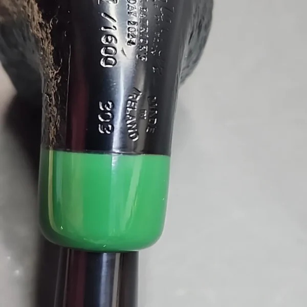 Peterson 2024 Saint Patrick's Day 303, Sandblasted Bent Apple Briar Pipe, P-Lip [SOLD OUT] - Image 9