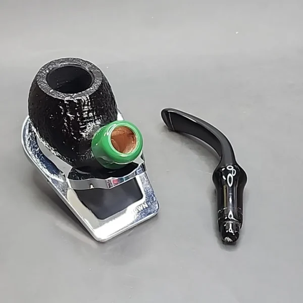 Peterson 2024 Saint Patrick's Day 303, Sandblasted Bent Apple Briar Pipe, P-Lip [SOLD OUT] - Image 10