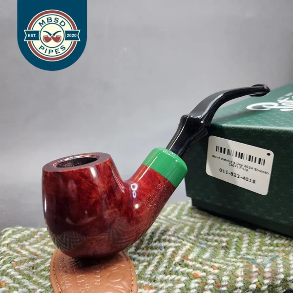 Peterson Saint Patrick's Day 2024 Smooth 307 Briar Pipe, P-Lip