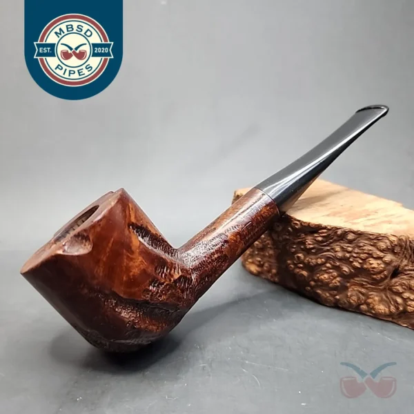 Custombilt Partially Rusticated Straight Pot Estate Briar Pipe [SOLD OUT]