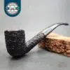 Ferndown Bark Rusticated Bent Billiard Estate Briar Pipe