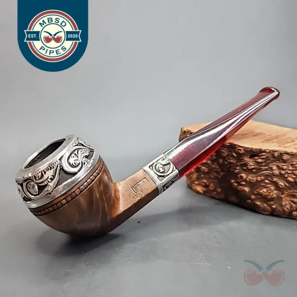 E.B.C. Best Briar Silver Mounted Bulldog Estate Briar Pipe [SOLD OUT]