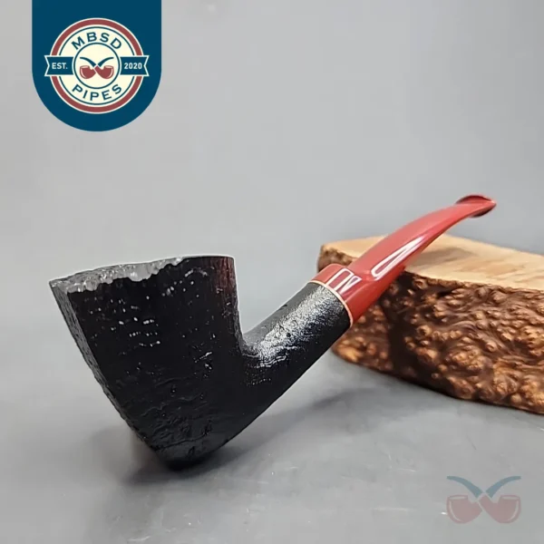 Sean Reum Pipes Sandblasted Paneled Dublin Handmade Briar Pipe, New