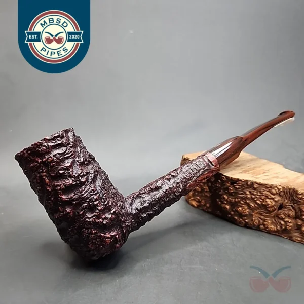 Unsmoked Preben Holm Wengholt Rusticated Stack Billiard Estate Briar Pipe [SOLD OUT]