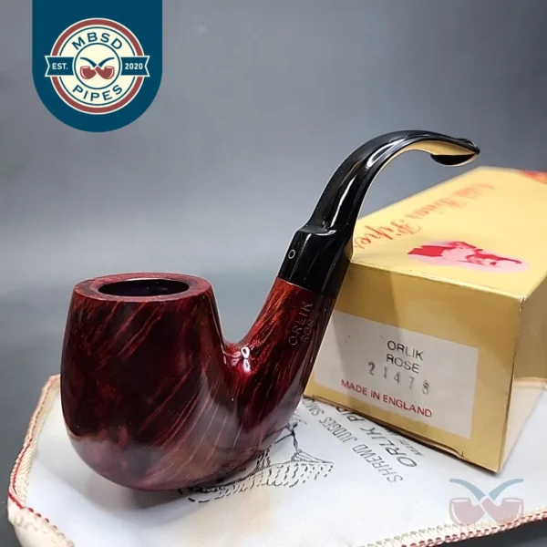 Orlik Rose 21478 Smooth Oom Paul Estate Briar Pipe, Unsmoked [SOLD OUT]