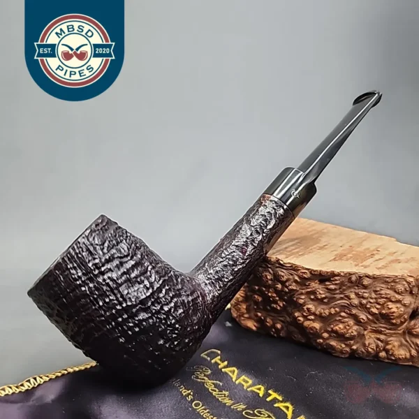 Lane Era Charatan's Make 4420X, Sandblasted Straight Billiard Estate Briar Pipe [SOLD OUT]