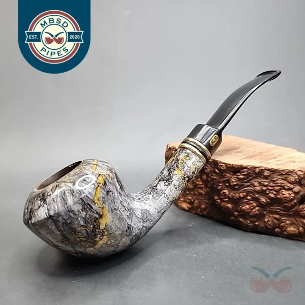 Chacom Manet Smooth Bent Rhodesian Estate Briar Pipe [SOLD OUT]