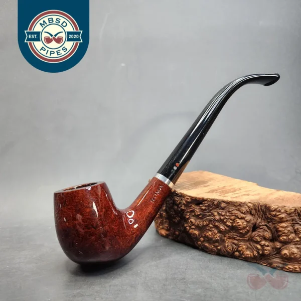 Roma, Smooth Bent Billiard Estate Briar Pipe, Unsmoked [SOLD OUT]