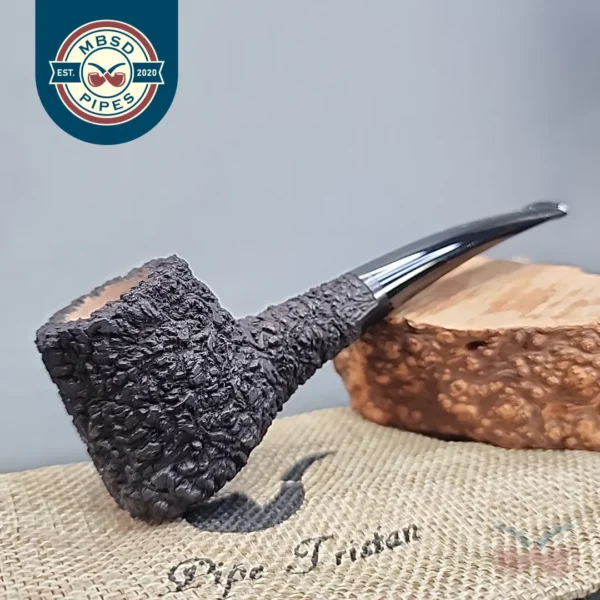 Pipe Tristan Rusticated Shape 55 Handmade Briar Pipe, France [SOLD OUT]
