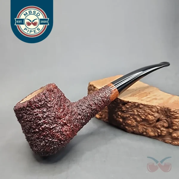 Pipe Tristan Rusticated Shape 55 Handmade Briar Pipe, France [SOLD OUT]