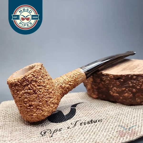 Pipe Tristan Shape 55 Handmade Rusticated Briar Pipe, New [SOLD OUT]