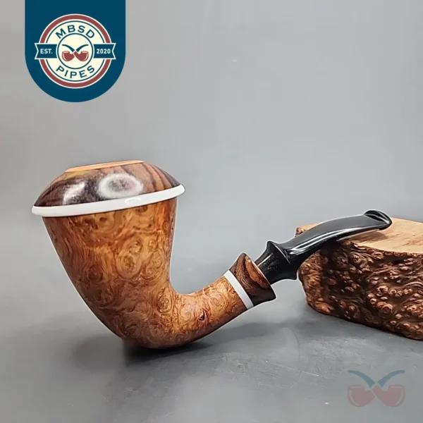 Karim Smooth Calabash Handmade Briar Pipe, New [SOLD OUT]