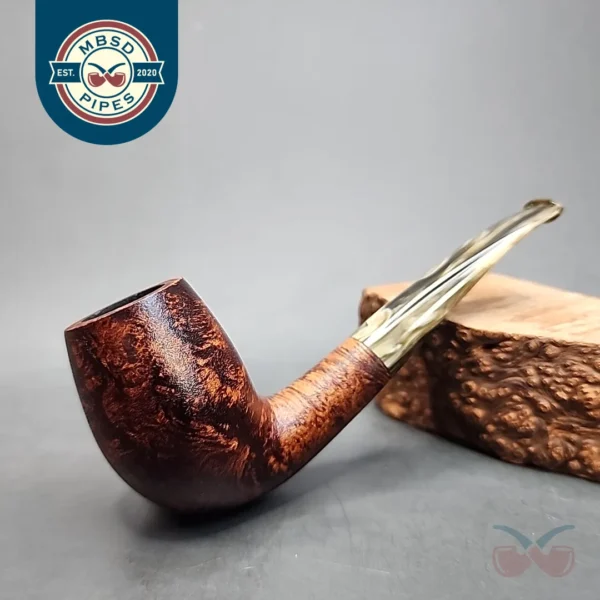 Sean Reum Signature Eggshell Bent Egg Briar Pipe, New