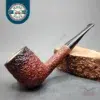 Don Roberto Meerschaum Lined Rusticated Billiard Estate Briar Pipe