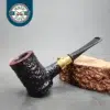 Karim Rusticated Poker Handmade Briar Pipe, New