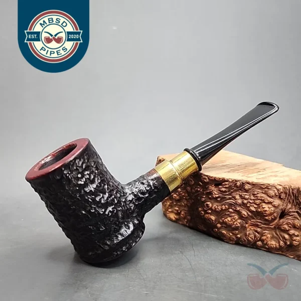 Karim Rusticated Poker Handmade Briar Pipe, New