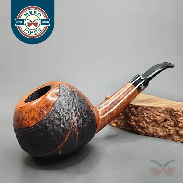 Bjarne Handmade Magnum Bent Apple Estate Briar Pipe, Unsmoked [SOLD OUT]