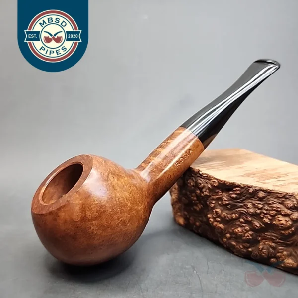 Roma Smooth Straight Author Estate Briar Pipe, Unsmoked [SOLD OUT]
