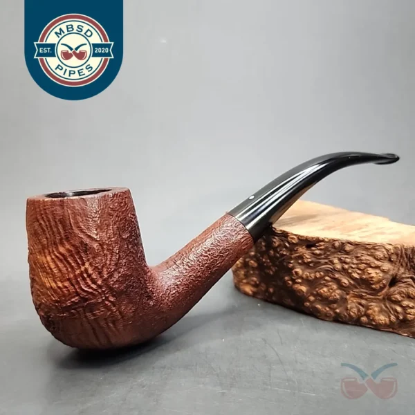 1964 Dunhill Tanshell 120 FT, 4T Sandblasted Bent Billiard Estate Briar Pipe, 6mm [SOLD OUT]