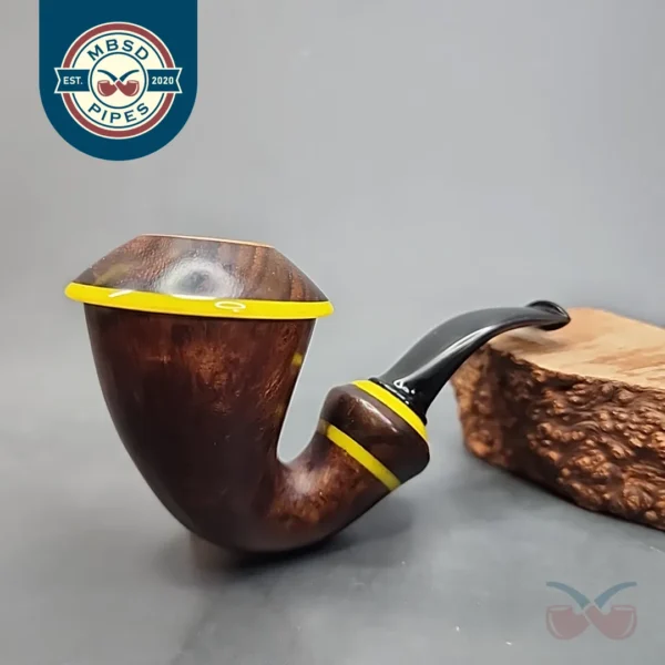 Karim Smooth Calabash Handmade Briar Pipe, New [SOLD OUT]