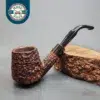 King's Ransom London Made 7190, Rusticated Bent Volcano Briar Pipe, English Estates [SOLD OUT]