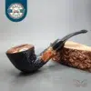 No Name Partially Rusticated Bent Dublin Estate Briar Pipe, Unsmoked [SOLD OUT]