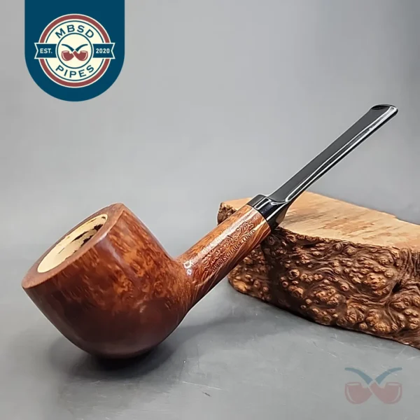Fleur De Lis by GBD 9437 Meerschaum Lined Pot, Estate Briar Pipe