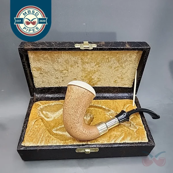 Block Meerschaum and Silver Calabash Pipe, New [SOLD OUT]