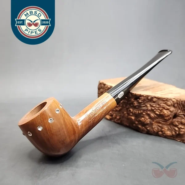 Mastercraft Handmade Smooth Straight Billiard Estate Briar Pipe, Unsmoked