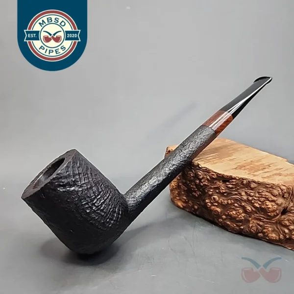 WO Larsen Sandblasted Liverpool Estate Briar Pipe