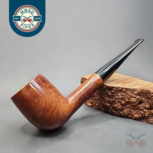 Fleur De Lis, Meerschaum Lined 135, Straight Billiard Estate Briar Pipe (GBD)