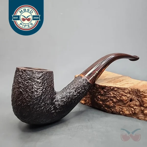 Ferndown Bark 3 Star, Les Wood Bent Billiard Estate Briar Pipe [SOLD OUT]