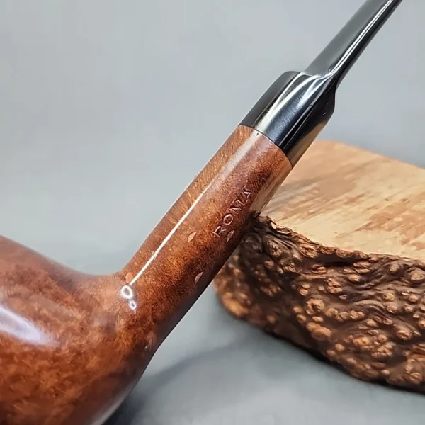 Roma Smooth Straight Brandy Estate Briar Pipe, Unsmoked [SOLD OUT] - Image 3