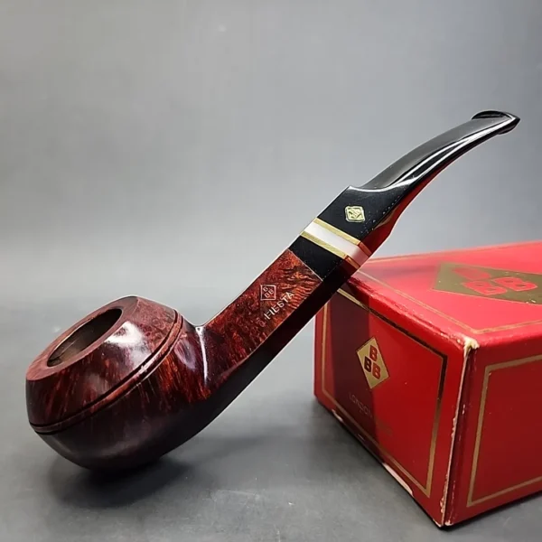 BBB Fiesta 420, Smooth Bent Bulldog Estate Briar Pipe, Unsmoked [SOLD OUT] - Image 3