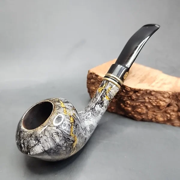 Chacom Manet Smooth Bent Rhodesian Estate Briar Pipe [SOLD OUT] - Image 3