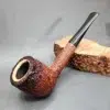 Don Roberto Meerschaum Lined Rusticated Billiard Estate Briar Pipe - Image 3