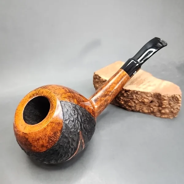 Bjarne Handmade Magnum Bent Apple Estate Briar Pipe, Unsmoked [SOLD OUT] - Image 3
