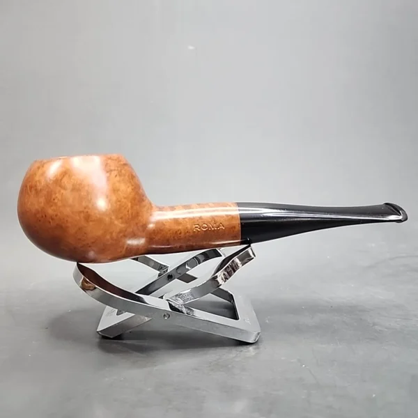 Roma Smooth Straight Author Estate Briar Pipe, Unsmoked [SOLD OUT] - Image 3