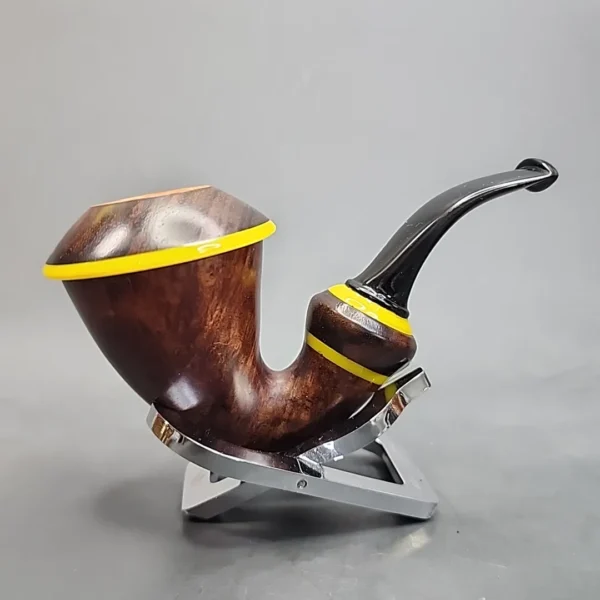Karim Smooth Calabash Handmade Briar Pipe, New [SOLD OUT] - Image 3