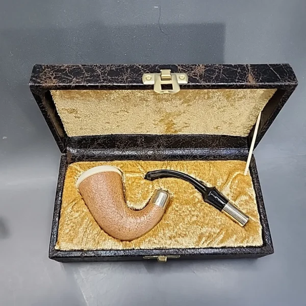 Block Meerschaum and Silver Calabash Pipe, New [SOLD OUT] - Image 3