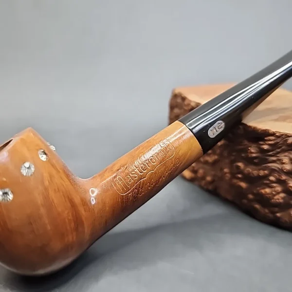 Mastercraft Handmade Smooth Straight Billiard Estate Briar Pipe, Unsmoked - Image 3