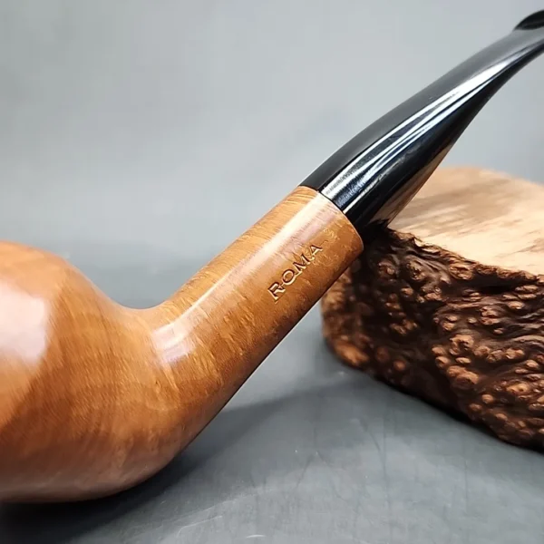 Roma Smooth Slightly Bent Rhodesian Estate Briar Pipe, Unsmoked [SOLD OUT] - Image 3