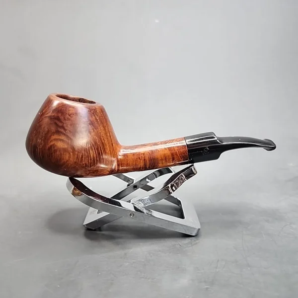 Karl Erik 2 Partially Rusticated Bent Volcano Estate Briar Pipe [SOLD OUT] - Image 3