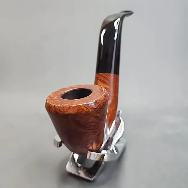 Clarence Mickles Smooth Bent Rhodesian Estate Briar Pipe, Handmade [SOLD OUT] - Image 4